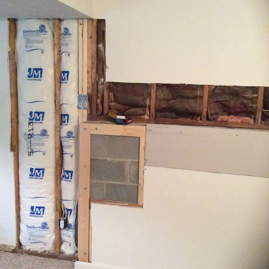Wall insulation replacement during Odor Removal & Deodorization in Temple